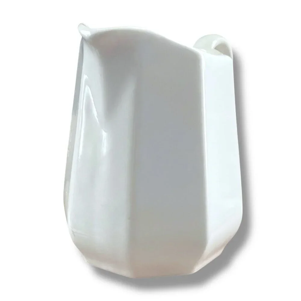 Vintage Harkerware Heritance Ironstone Creamer Bone White 4